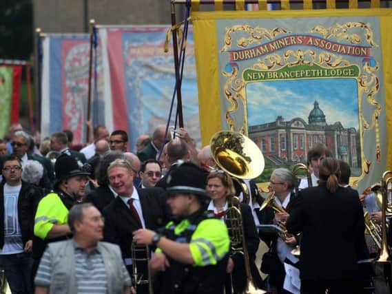 Thousands of people flocked to Durham for the annual Miners' Gala.