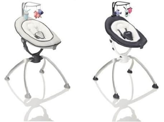 The Babymoov bouncers which have been recalled by Mothercare over safety fears.