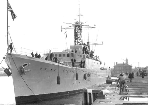 HMS Rapid pictured during a visit to Hartlepool in April 1972.