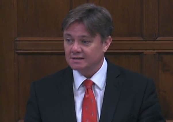 Iain Wright speaking during the steel industry debate in Westminster Hall.