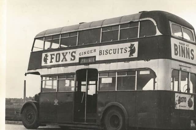 A West Hartlepool Corporation Transport centre entrance bus.