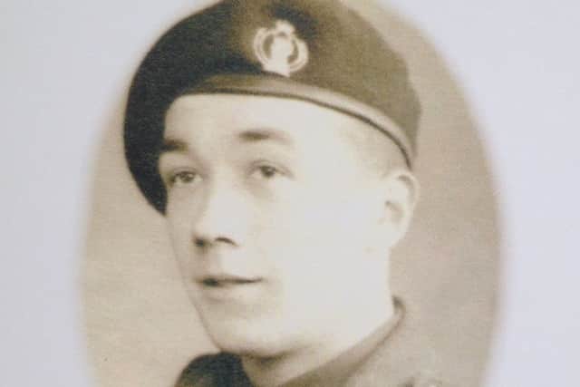 Reg Kelly during his Army days