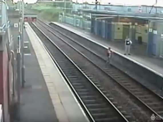 Video footage shows trespassers on the line at Sunderland's Millfield Metro station