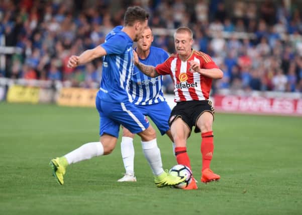 We'll meet again: Pools in action against Sunderland in a pre-season friendly at Victoria Park