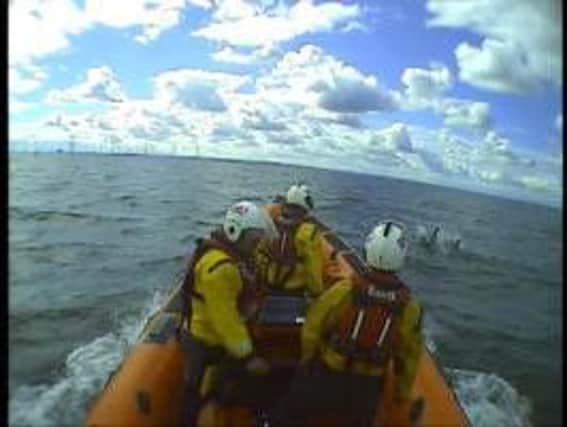 Redcar RNLI had some unexpected company during a rescue mission