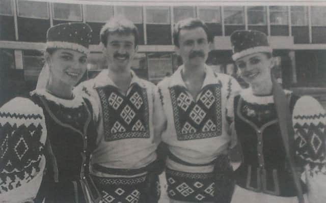 The Russian dance ensemble Radost at the 1988 Billingham International Folklore Festival.
