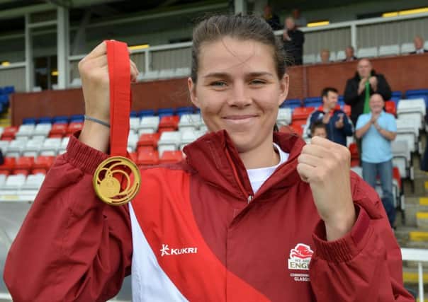 Savannah Marshall with her Commonwealth Gold medal