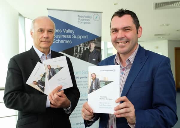 Paul Booth, Chairman of Tees Valley Unlimited and Paul McEldon, Chairman of NEEAL. Photograph by Keith Taylor.