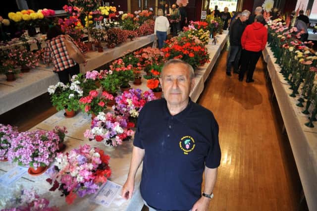 Show organiser Tom Hammond at the Hartlepool Horticultural Show that was held at Hartlepool Town Hall at the weekend.