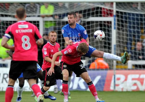 Matthew Bates in action against Notts County on Saturday