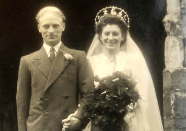 Newly weds Richard and Rita Drake pictured on their wedding day.