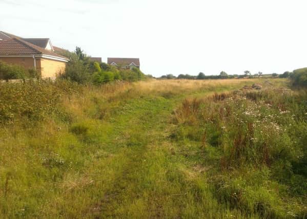 Land behind Nelson Lane where plans have been submitted for 50 new homes