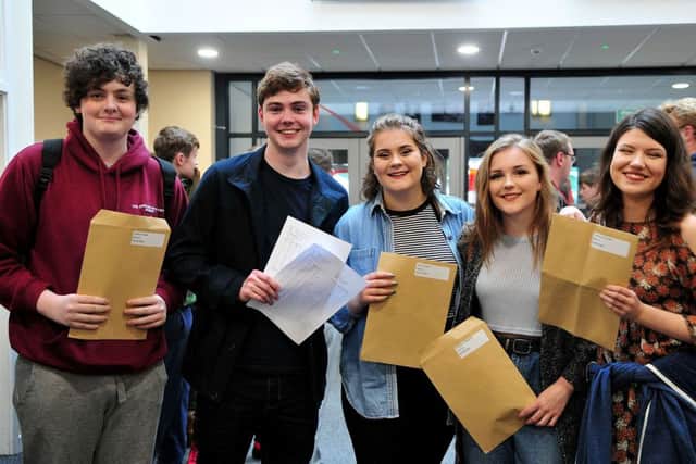 GCSE results day at English Martyrs School Picture by BERNADETTE MALCOLMSON