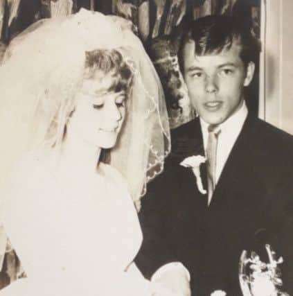 Joan and Ged Hanlon on their wedding day in 1966