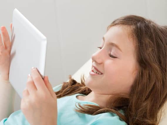 Banning children from using technology an hour before bedtime will help them sleep better.