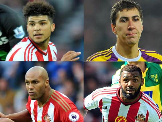 Sunderland have lost, clockwise, from top left, DeAndre Yedlin, Costel Pantilimon, Yann M'Vila and Younes Kaboul from last season's regular starting line-up.