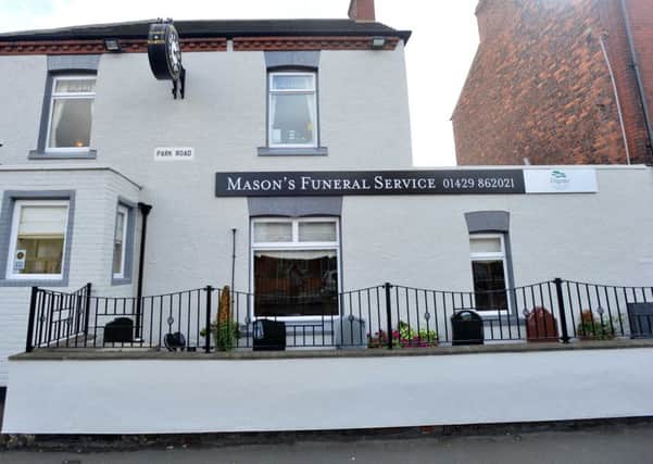 The funeral home now called Masons Funeral Service, in Park Road.