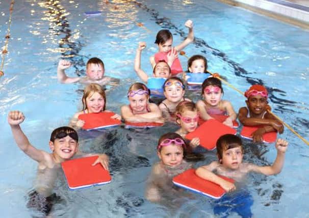 Youngsters having fun at the Mill House Leisure Centre pool  home of the councils free swims scheme