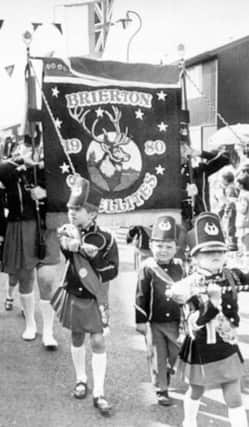 Brierton Satellites on the march in the 1980s.