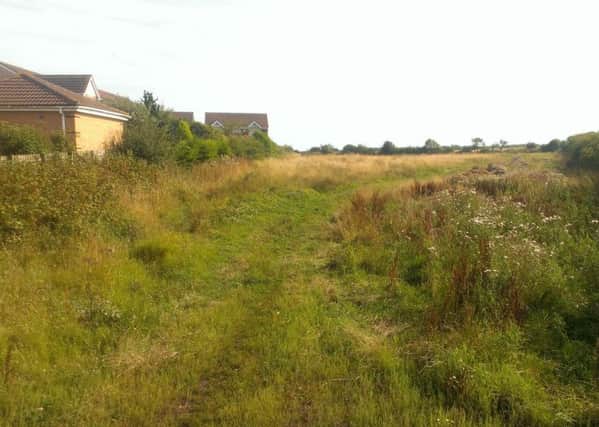 Land behind Nelson Lane where plans have been submitted for 50 new homes