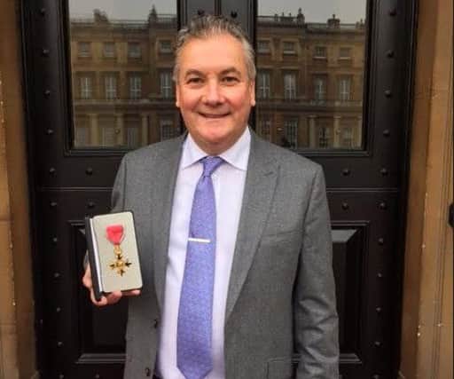 Andy Brown received his OBE today.