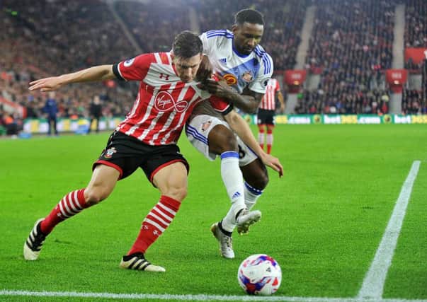 Sunderland's Jermain Defoe in action against Southampton.