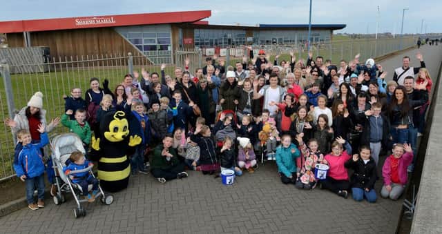 Fundraisers turned out in force as they aim to help the family of Alfie Smith raise Â£50,000 for an operation.
