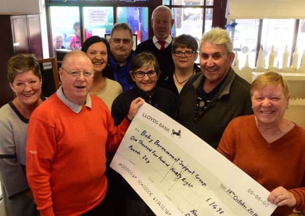 Members of The Durham Centre Caravan Club present a cheque to Joanne Morton-Lake (right) chairman of the Baby Bereavement Support Group.