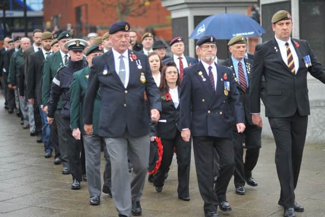 Last year's Hartlepool Remembrance Day parade.