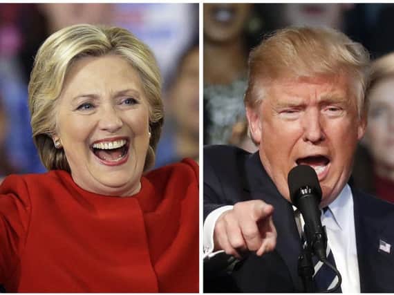 American presidential hopefuls Hilary Clinton and Donald Trump.