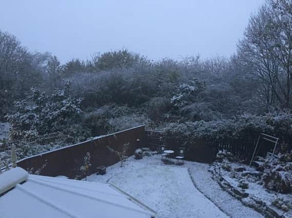 Heavy snow showers have hit County Durham.