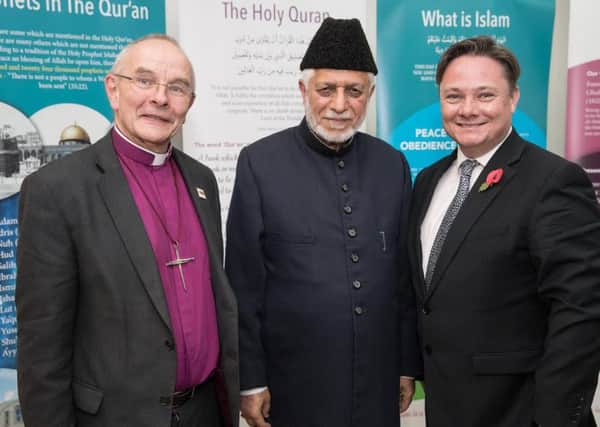 Rt Revd Mark Bryant - Bishop of Jarrow, Maulana Ataul Mujeeb Rashed - imam of London Mosque, Iain Wright MP