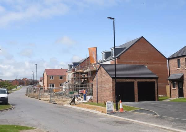 New houses being built on the Bishop Cuthbert Estate, Hartlepool