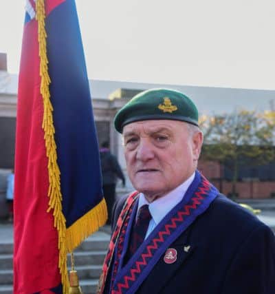 Veteran Tug Wilson who helped orgainse the Armistice Day Parade in Victory Square, Hartlepool.
