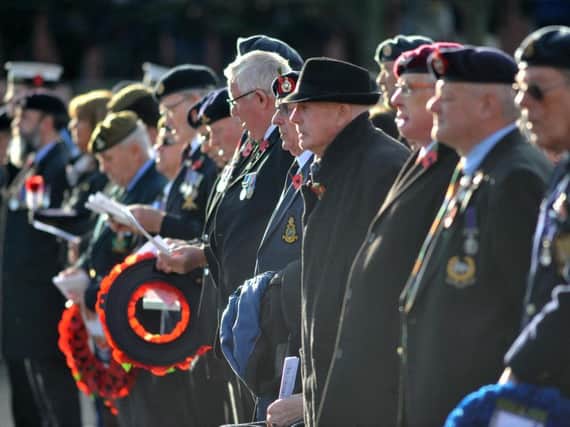 Hartlepool's Remembrance Day parade.