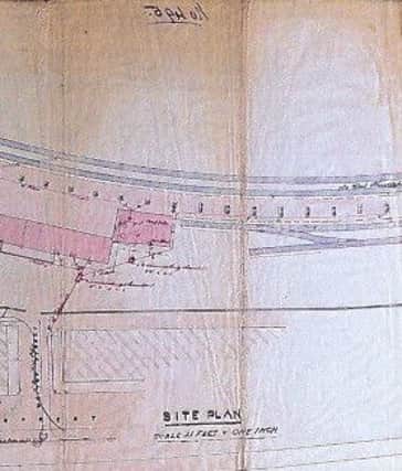 The original plan for the station.