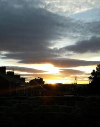 Hartlepool sunset by Rachel Mayes of St Hilds Church of England School .