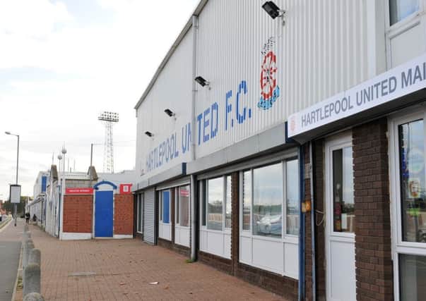 Victoria Park, the home of Hartlepool United Football Club.