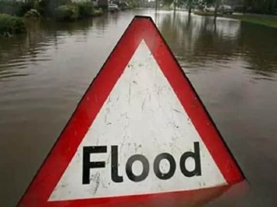 Flooding closes Hartlepool road.