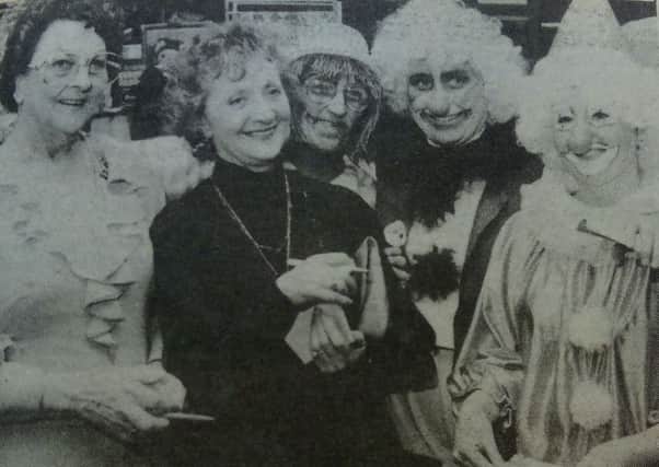 Betty and Thelma on their 1985 visit to Hartlepool.
