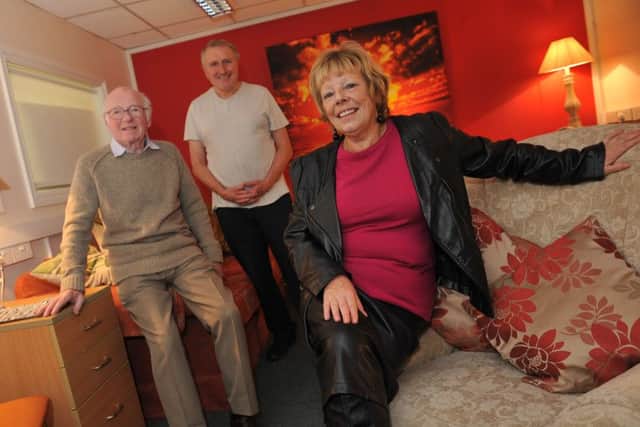 Hartlepool Bereavement Services manager Linda Parker, right, with chairman Edgar Coulson, left, and advisor Peter Gowland.