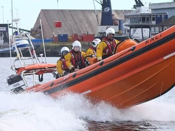 Hartlepool RNLI Atlantic 85 inshore lifeboat Solihull. Credit: Hartlepool RNLI.