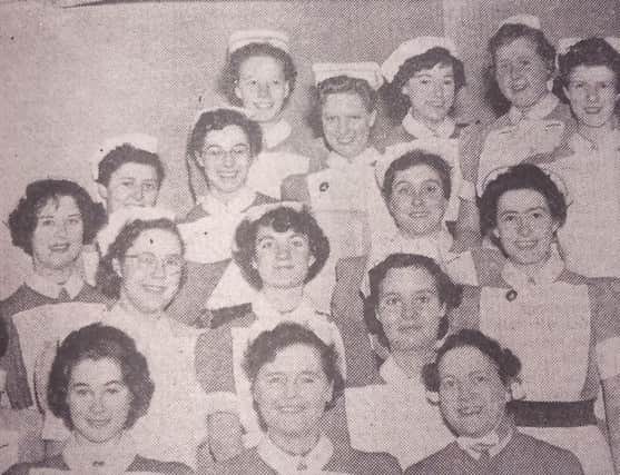 Student nurses of Hartlepools Hospital who toured the wards singing carols.