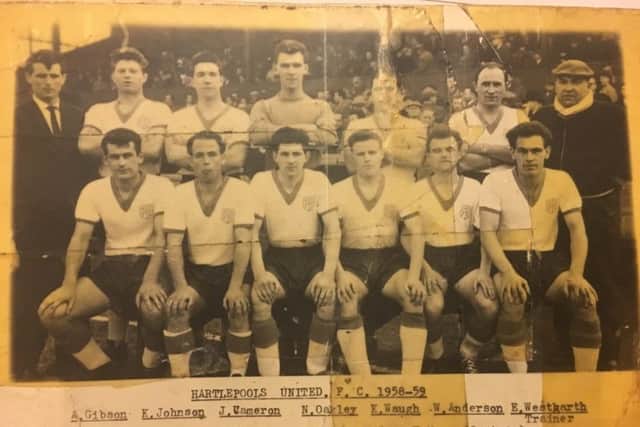 A team photo of Hartlepool United in 1958-59.