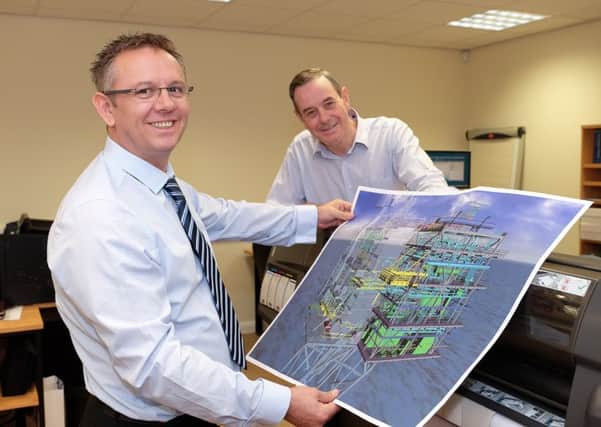 Project Design Groups Andy Rhodes, left, with Geoff Ranson, Quality Manager. Picture:Keith Taylor.