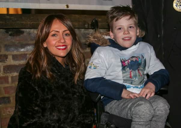 Coronation Street actress Samia Ghadie and  Alfie Smith at the switch on of Hartlepool's Christmas lights. Picture: TOM BANKS
