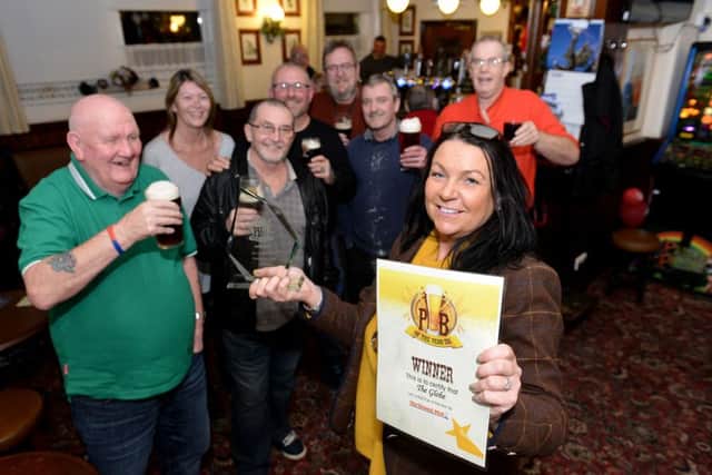 Landlady Claire Stephenson paid tribute to the pub's regulars after winning the award.