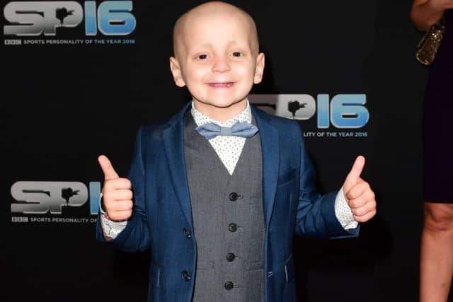 Star Guest Bradley Lowery during the red carpet arrivals for BBC Sports Personality of the Year 2016 at The Vox at Resorts World Birmingham. PRESS ASSOCIATION Photo. Picture date: Sunday December 18, 2016. See PA story SPORT Personality. Photo credit should read: Ian West/PA Wire