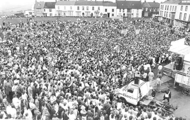 The Radio 1 Roadshow attracted a huge crowd on Seaton Green.