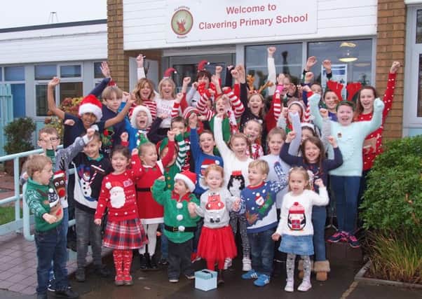 Lots of Christmas cheer at Clavering Primary School.